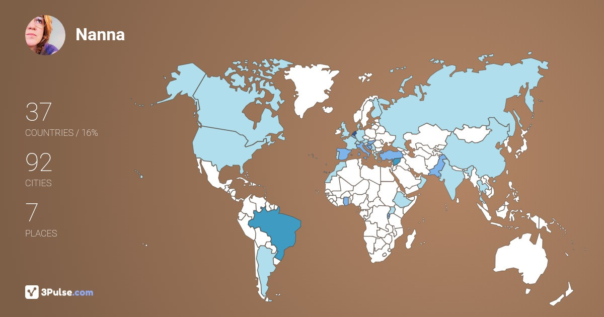 Nanna Stolze's Travel Map Image