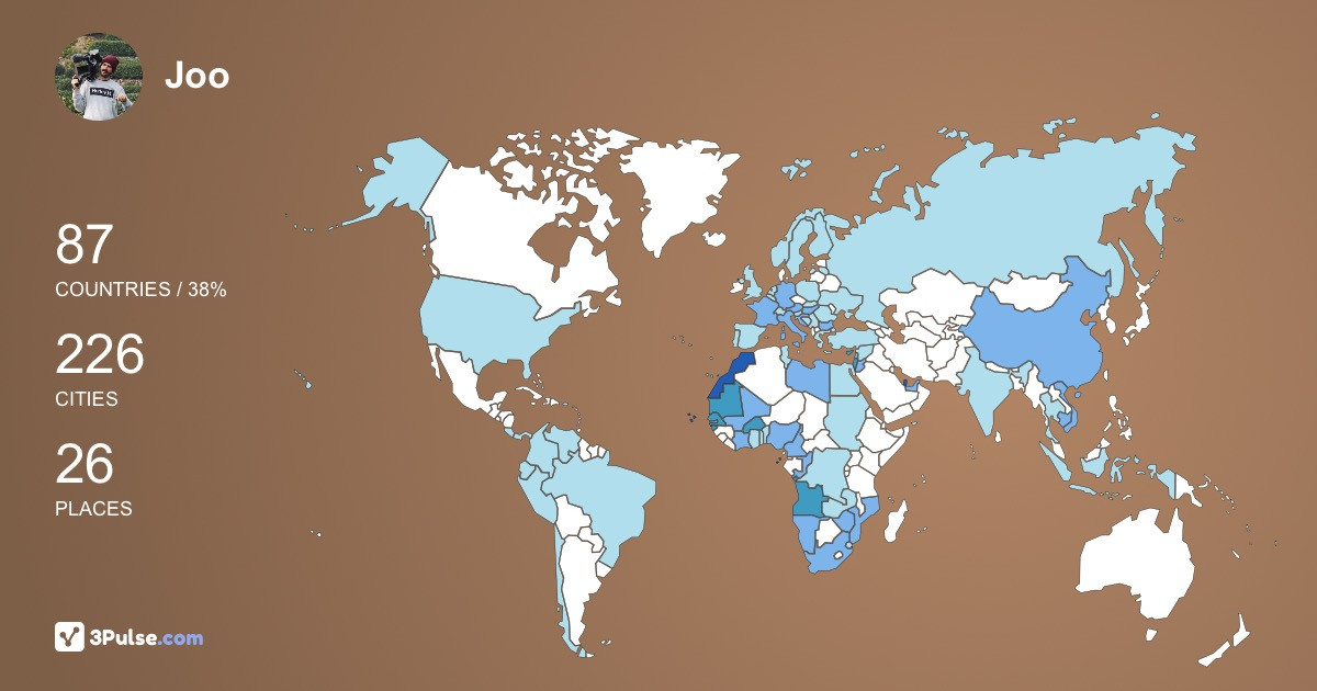 Изображение Карты путешествий Joo Fontes