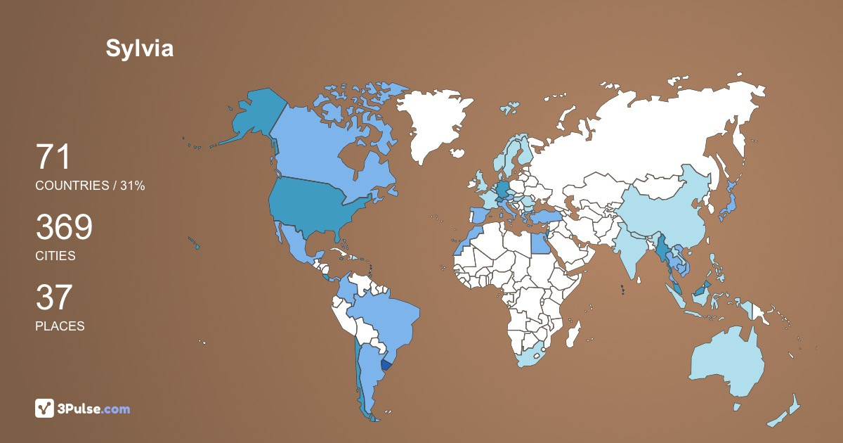 Sylvia Iglesias's Travel Map Image