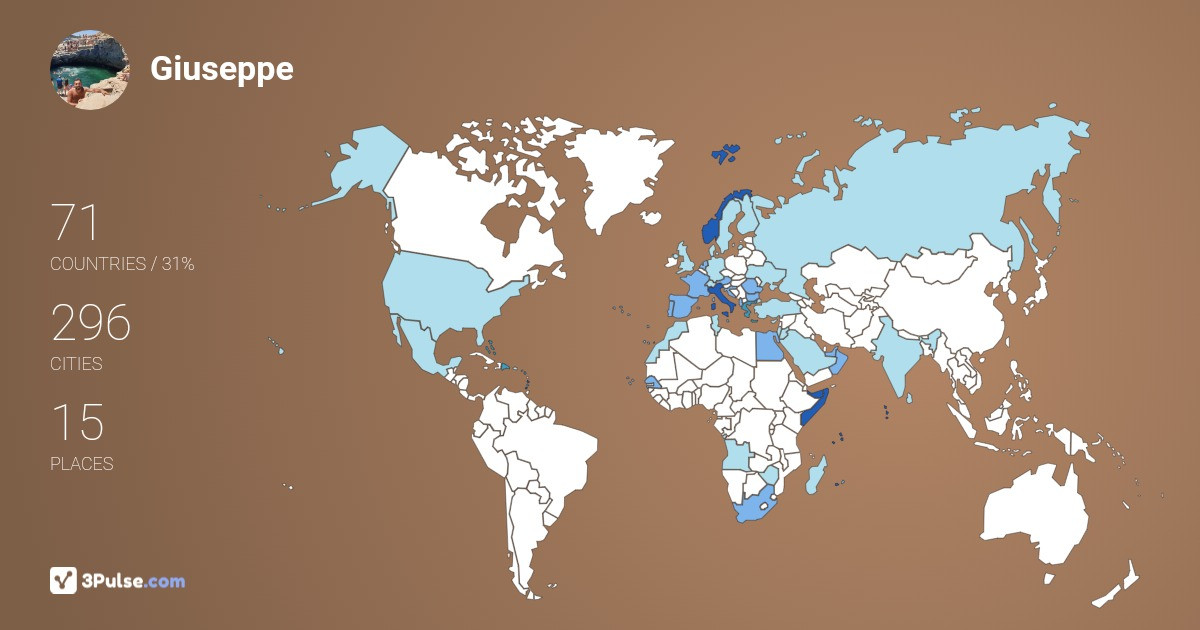 Изображение Карты путешествий Giuseppe Capilli