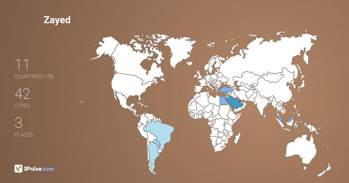 Zayed Moliki's Travel Map Image