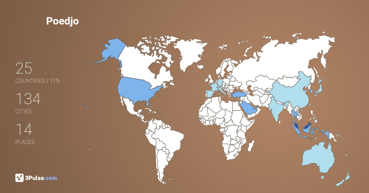 Poedjo Witjaksono's Travel Map Image