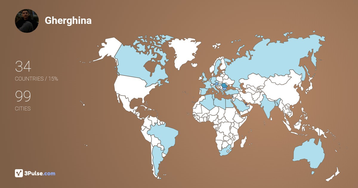 Gherghina Ionut's Travel Map Image