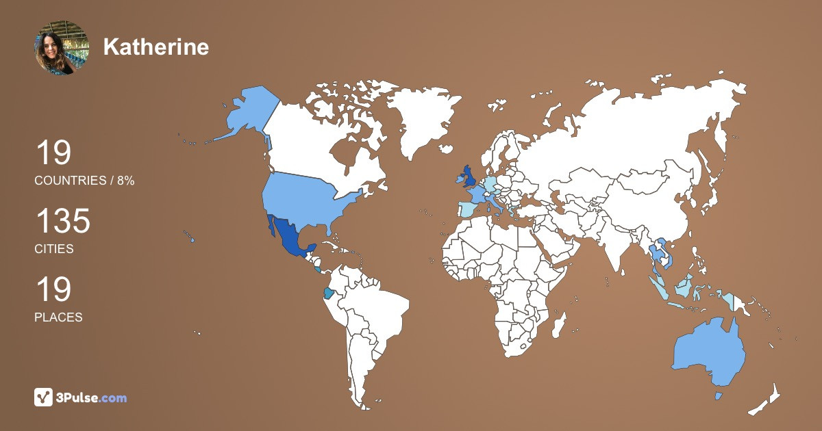 Изображение Карты путешествий Katherine Mcgrath
