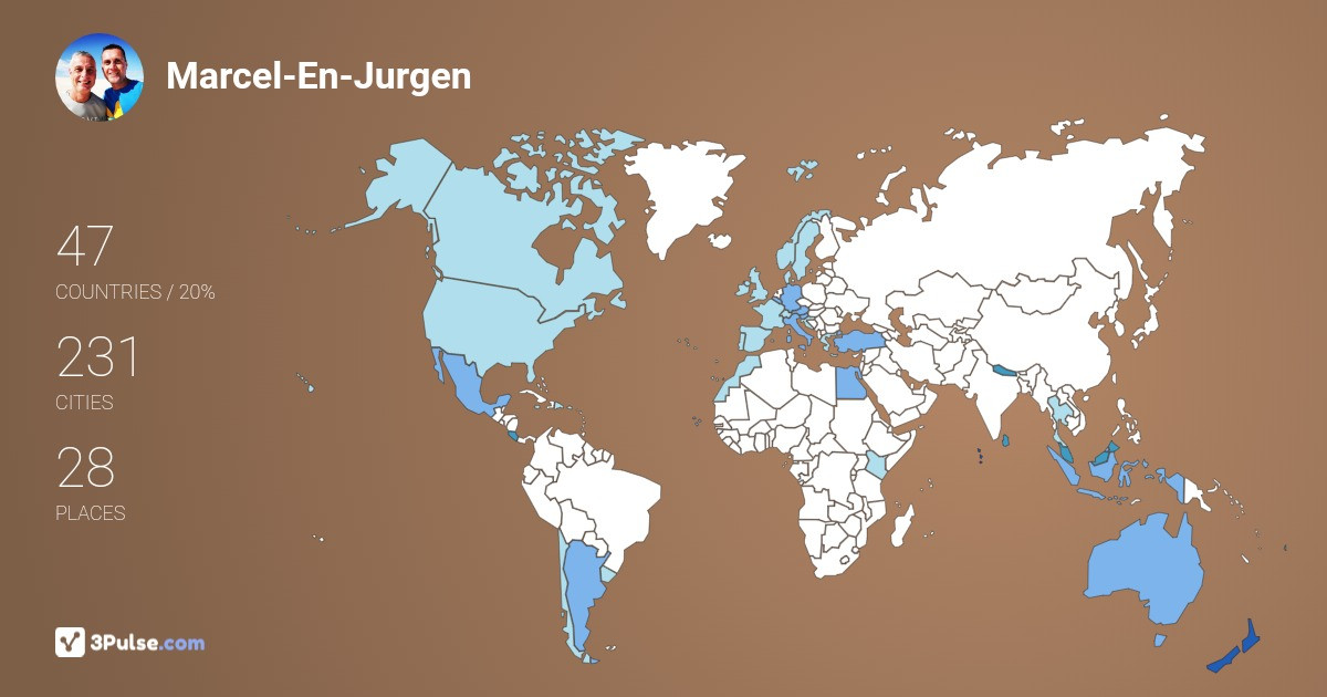 Изображение Карты путешествий Marcel-En-Jurgen Meertens