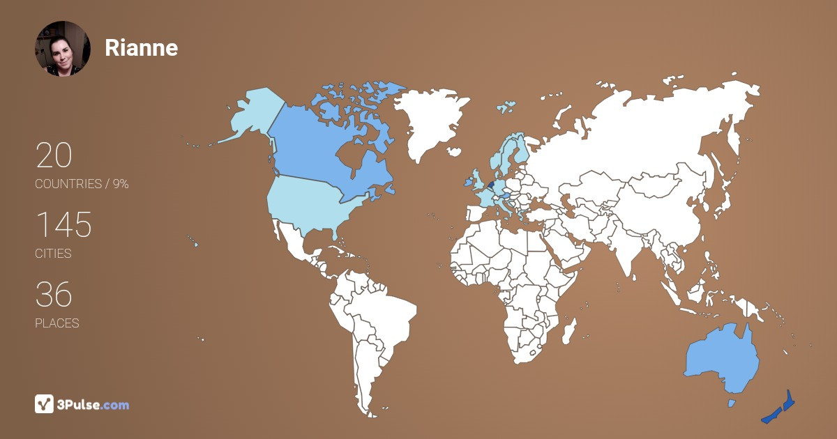 Rianne Folst's Travel Map Image