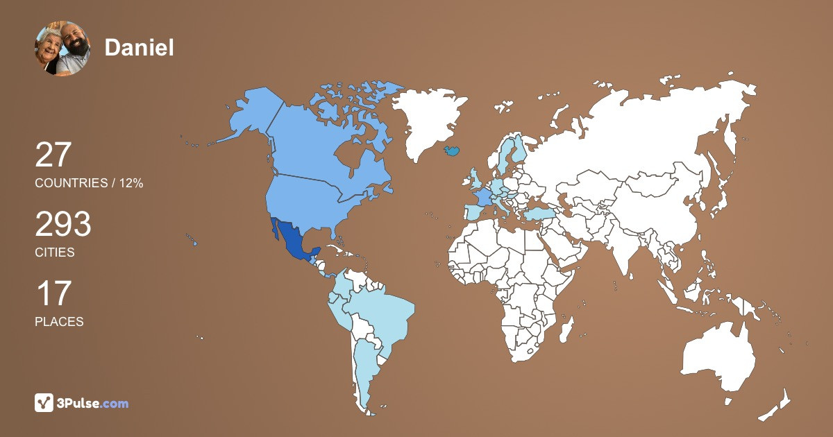 Изображение Карты путешествий Daniel Montalvo