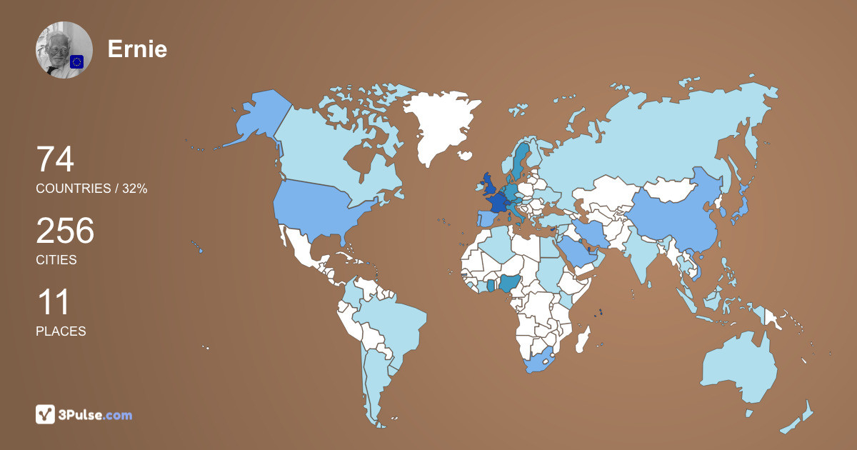 Изображение Карты путешествий Ernie Smart