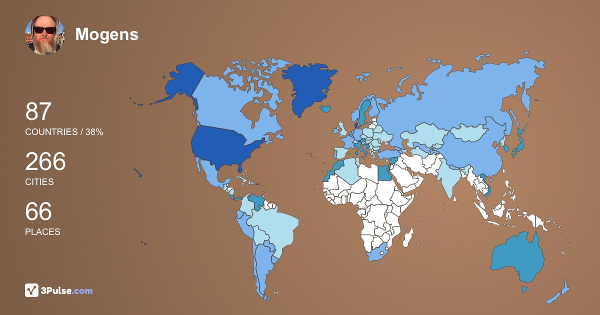 Изображение Карты путешествий Mogens Julsdorf