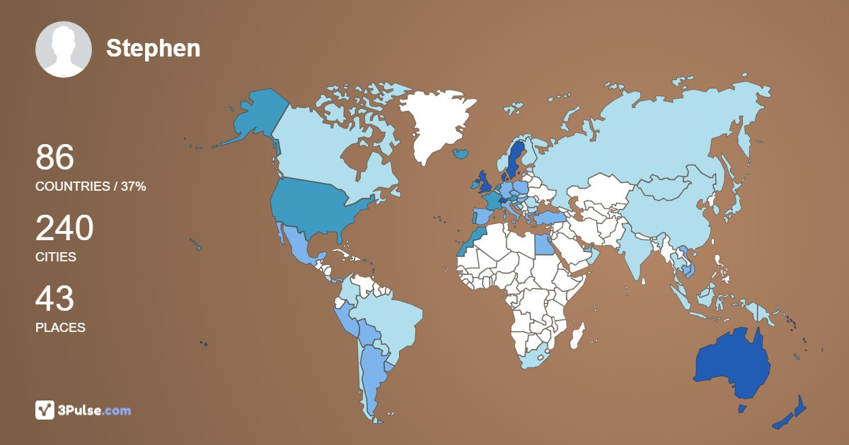 Изображение Карты путешествий Stephen Coles
