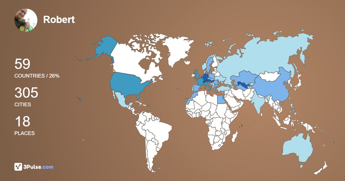 Изображение Карты путешествий Robert Kiesinger