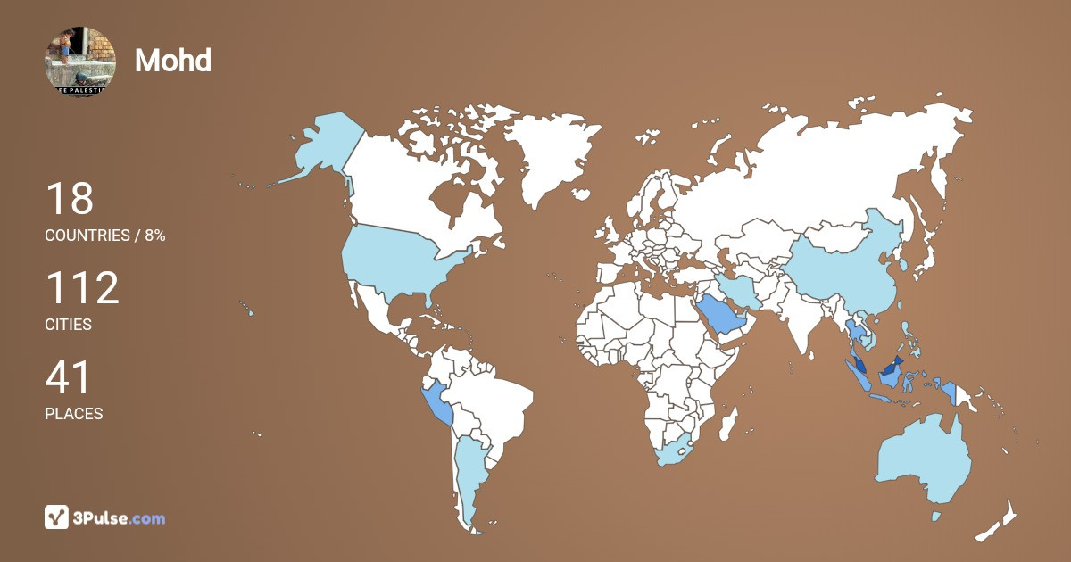 Изображение Карты путешествий Mohd Bin-Sulaiman
