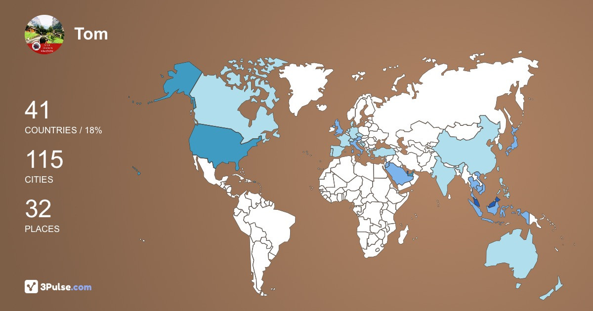 Изображение Карты путешествий Tom Saisi