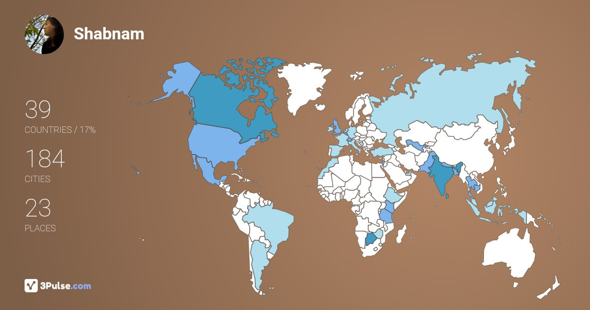 Изображение Карты путешествий Shabnam Siddiqui