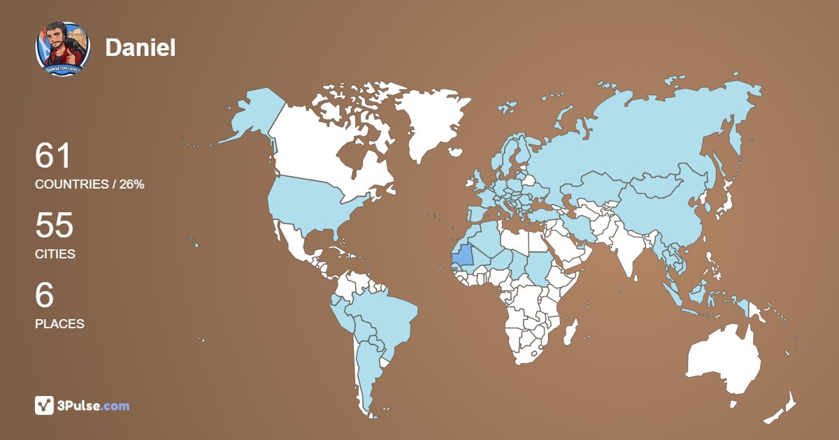Изображение Карты путешествий Daniel Martinez
