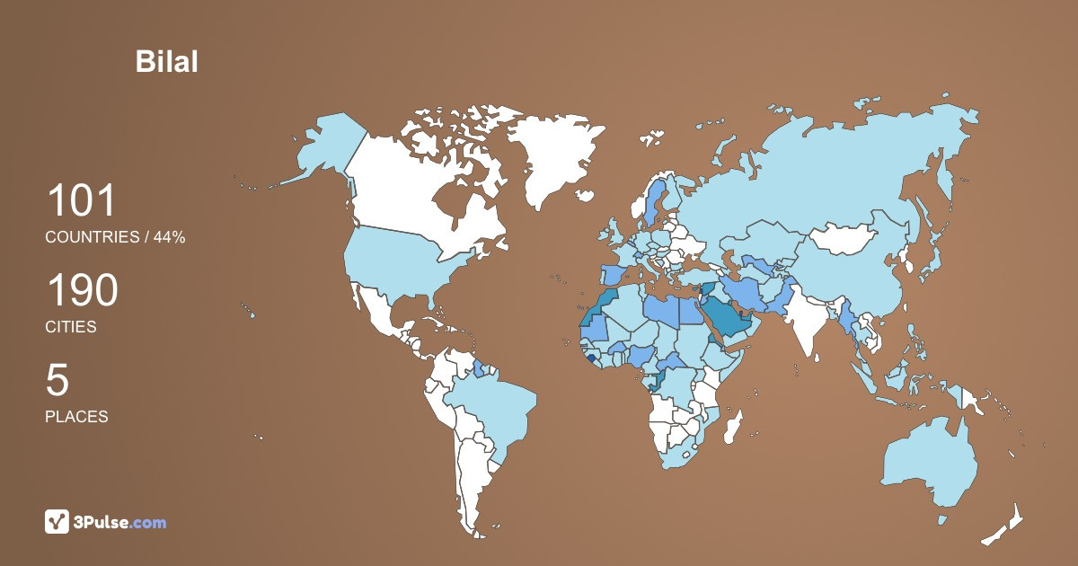 Изображение Карты путешествий Bilal Sasso